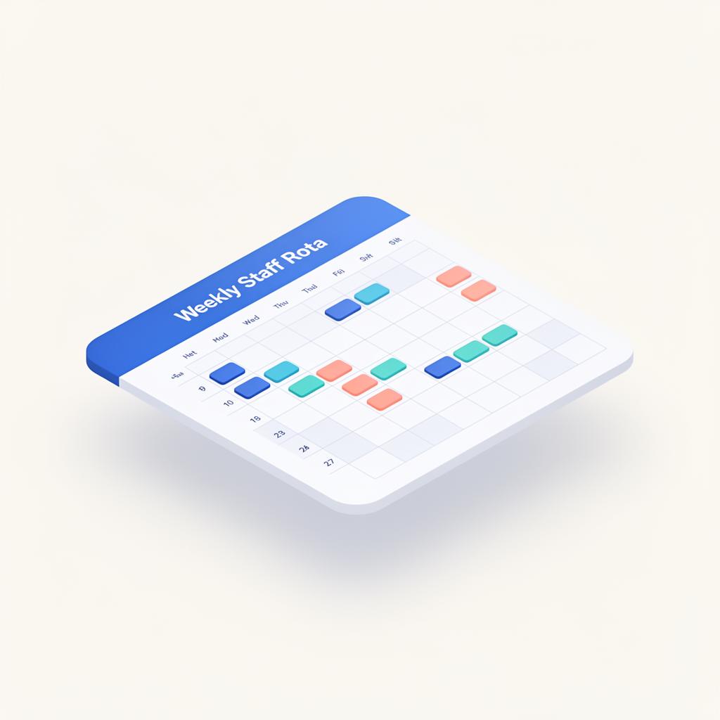 Illustration related to staff scheduling